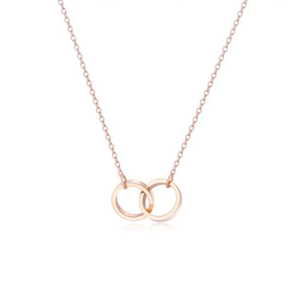 Double-Ring Personalized Necklace