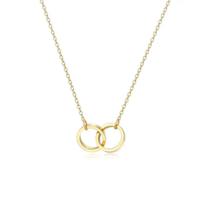 Double-Ring Personalized Necklace