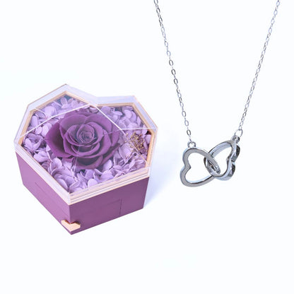 Eternal Heart Box & Personalized Necklace