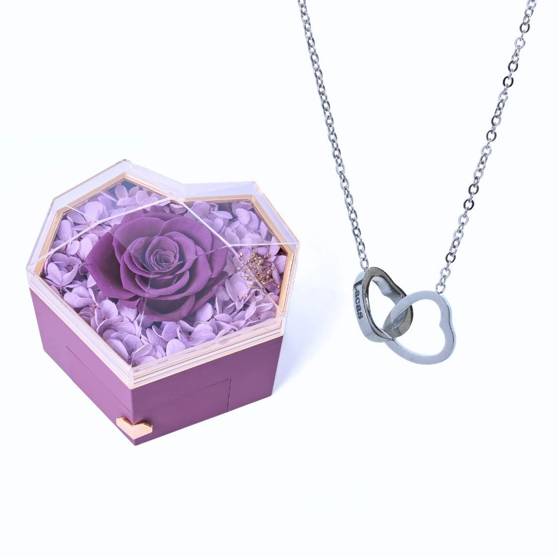 Eternal Heart Box & Personalized Necklace