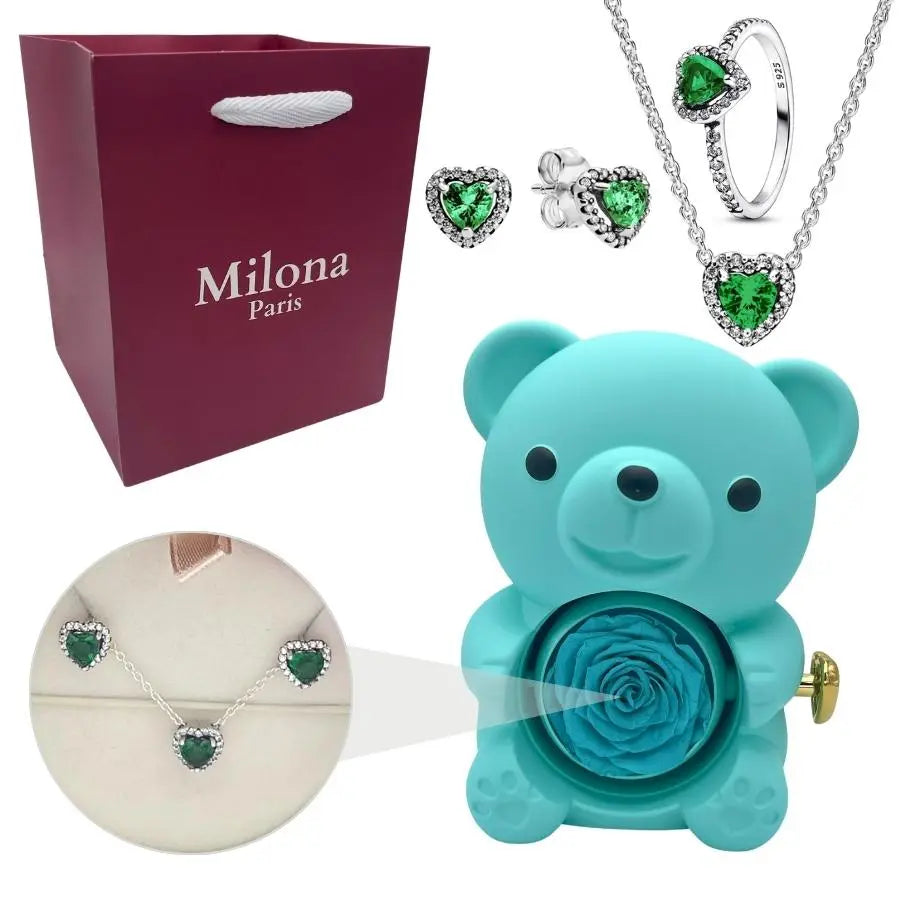 Milona™ Oso eterno y Set Corazón Eterno