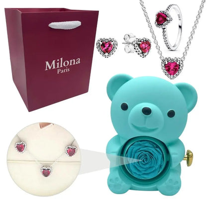 Ours Eternel Milona™ & Collier Coeur Eternel