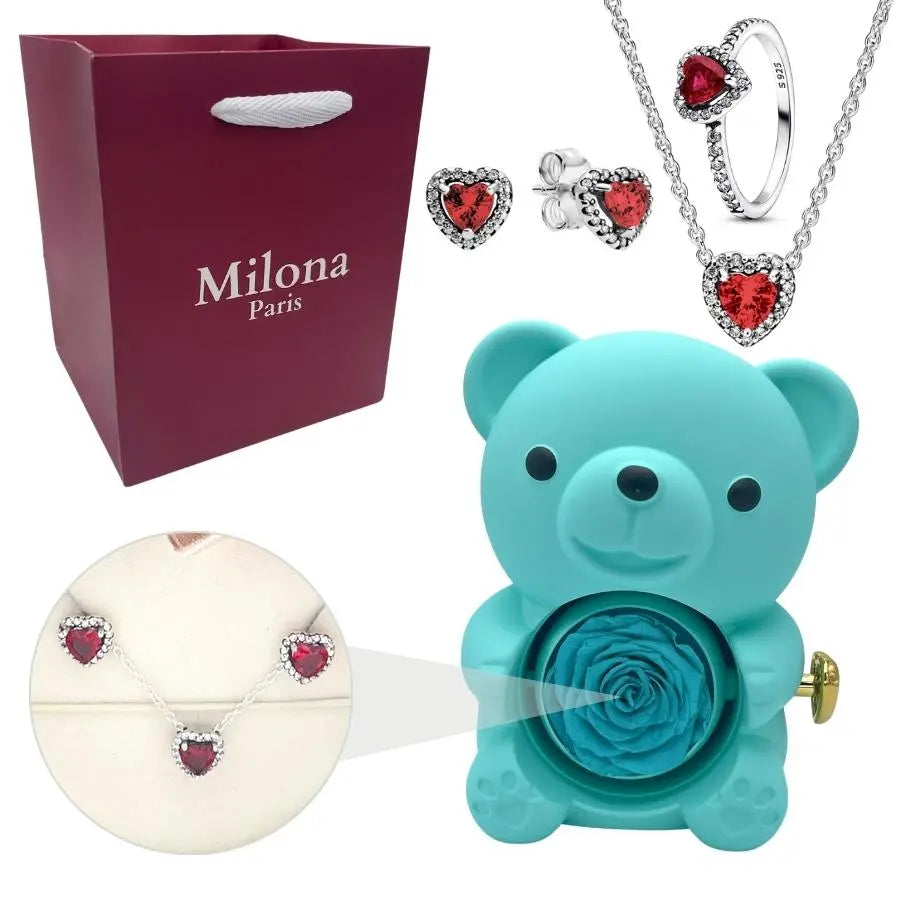 Ours Eternel Milona™ & Bague Coeur Eternel