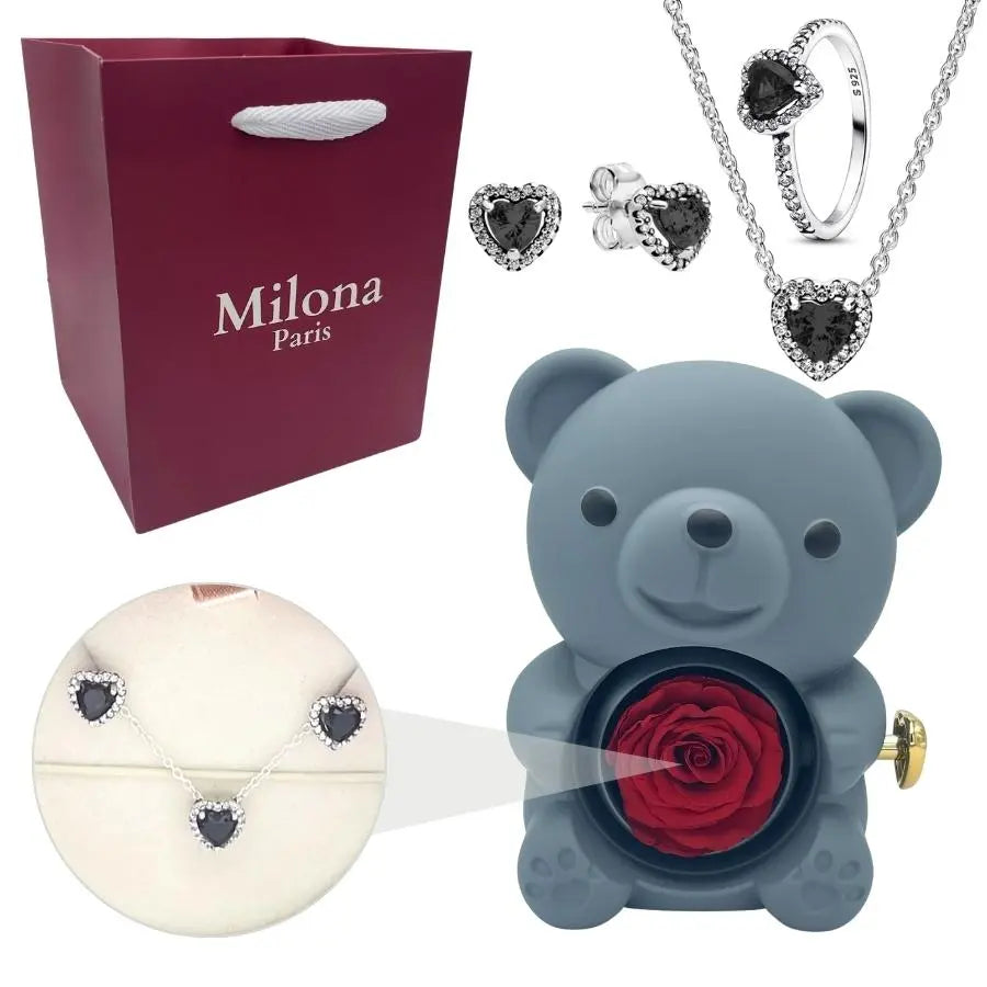 Milona™ Oso eterno y Set Corazón Eterno