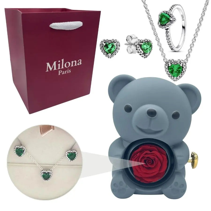 Ours Eternel Milona™ & Bague Coeur Eternel