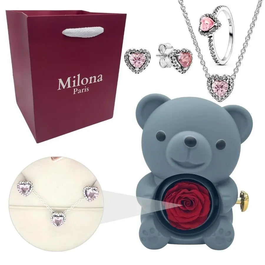 Ours Eternel Milona™ & Collier Coeur Eternel