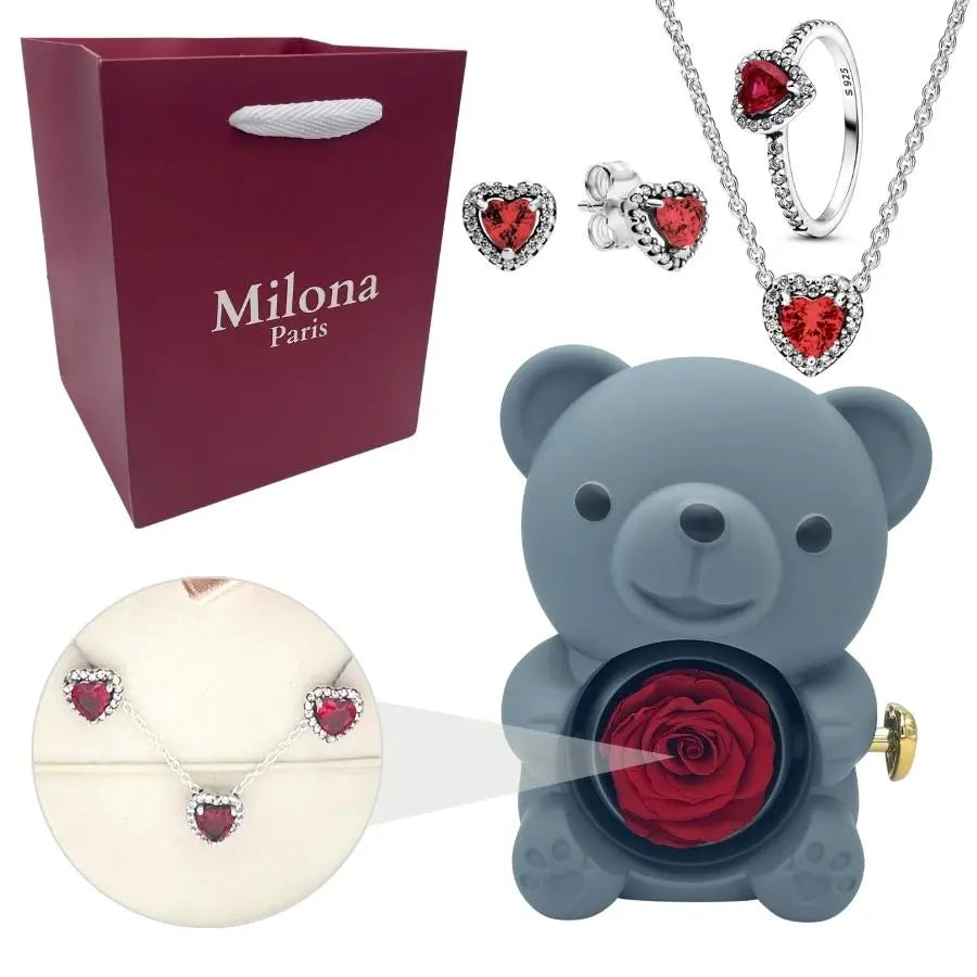 Milona™ Eternal Bear & Eternal Heart Ring