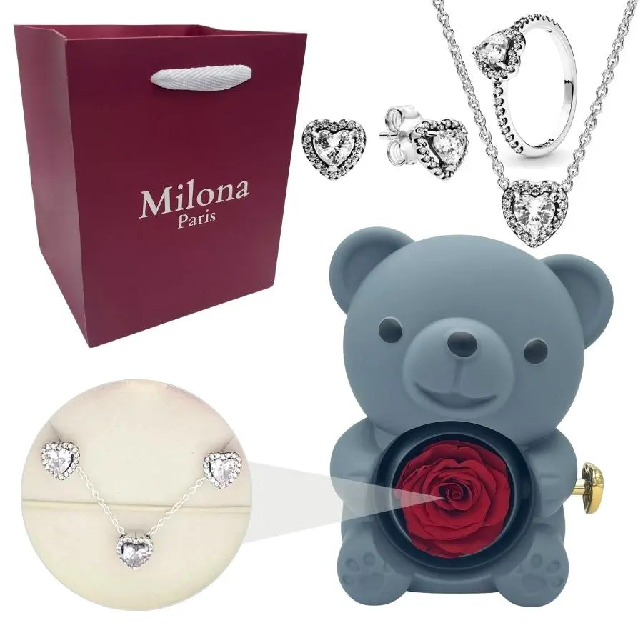 Milona™ Eternal Bear & Eternal Heart Ring