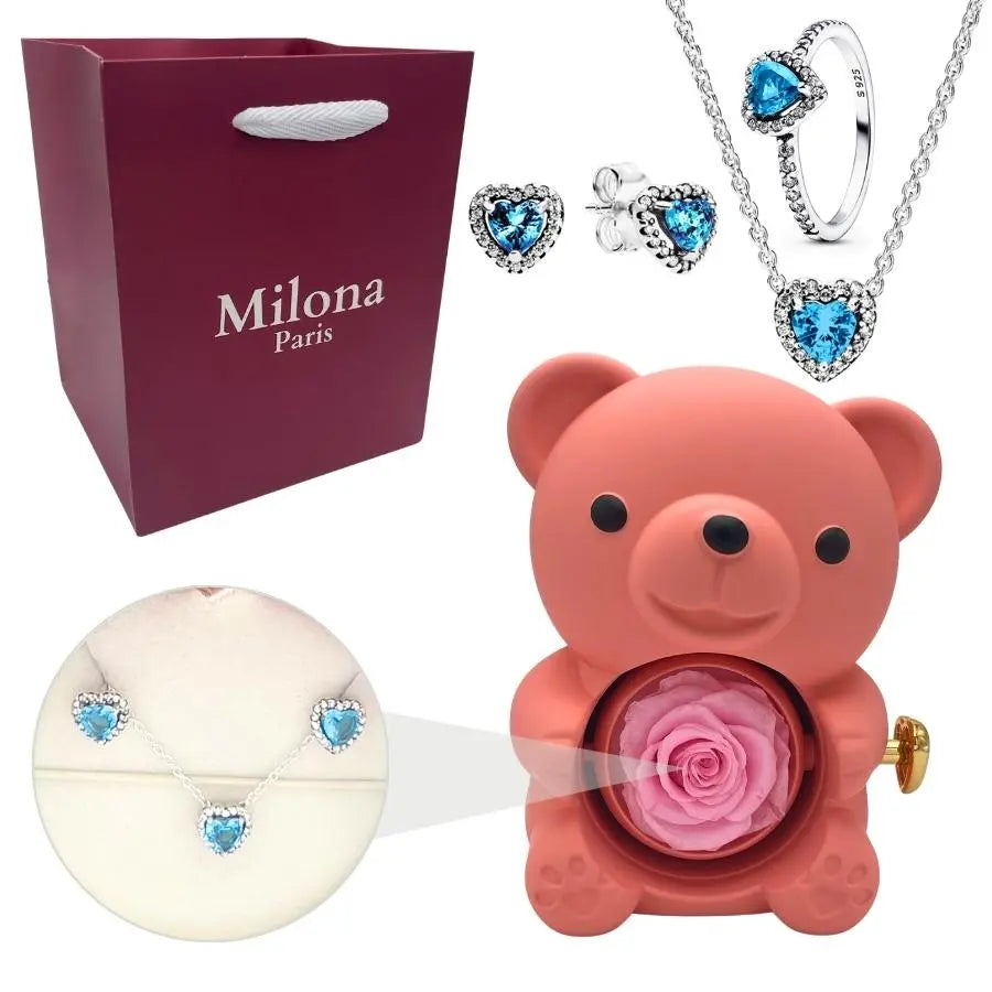 Ours Eternel Milona™ & Bague Coeur Eternel