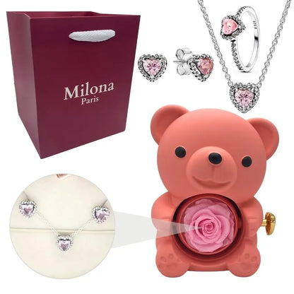 Milona™ Oso eterno y Set Corazón Eterno