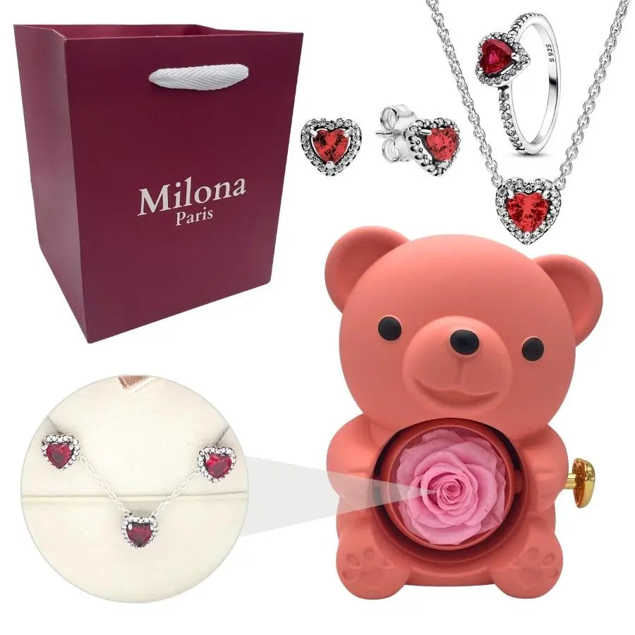 Milona™ Eternal Bear & Eternal Heart Set