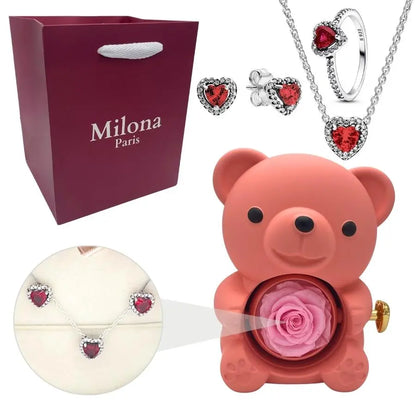 Milona™ Oso eterno y Set Corazón Eterno