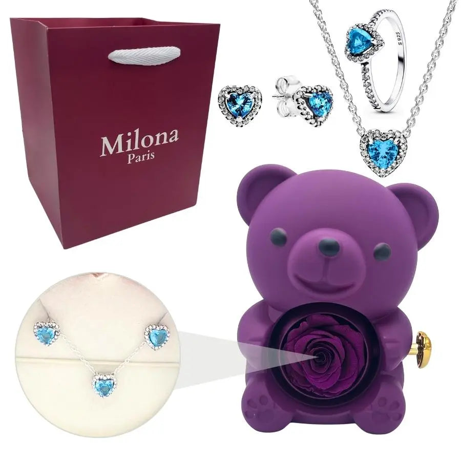 Ours Eternel Milona™ & Bague Coeur Eternel