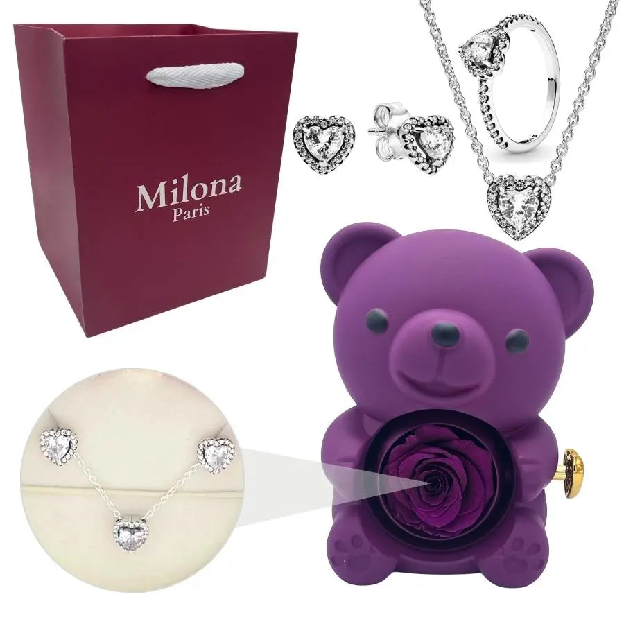 Milona™ Eternal Bear & Eternal Heart Necklace