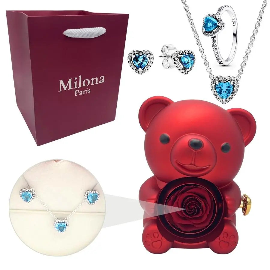 Ours Eternel Milona™ & Collier Coeur Eternel