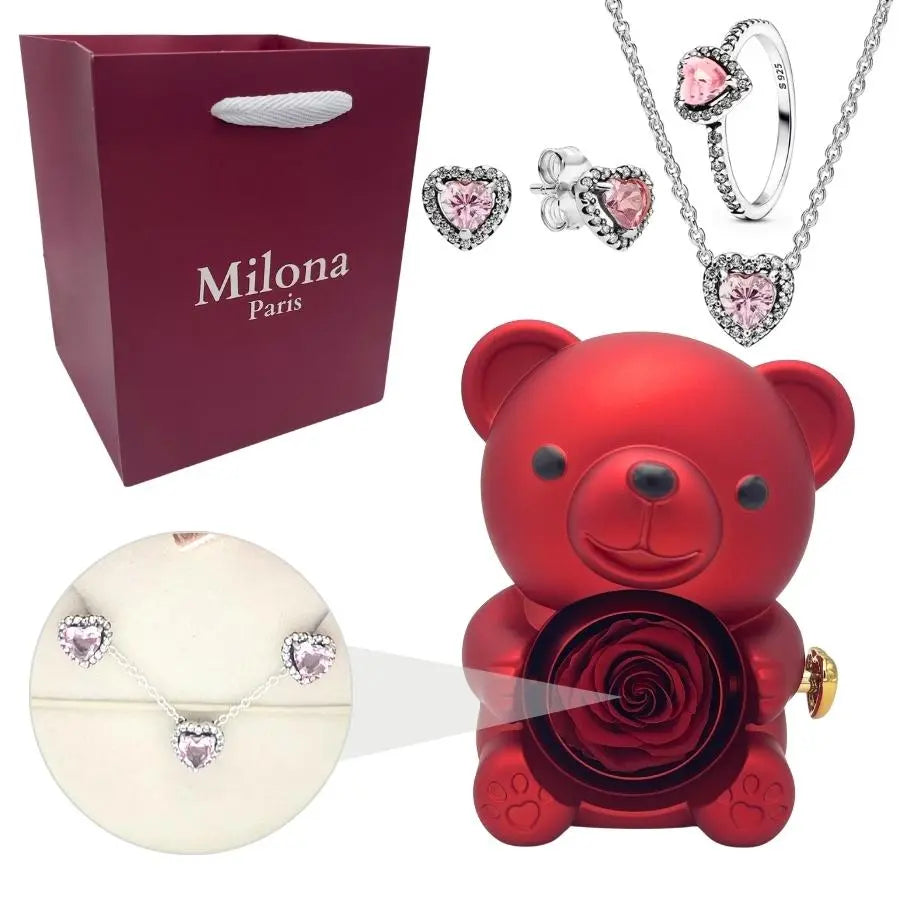 Milona™ Eternal Bear & Eternal Heart Necklace