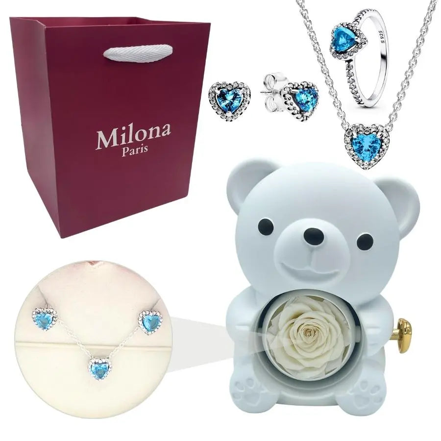 Milona™ Oso eterno y Set Corazón Eterno