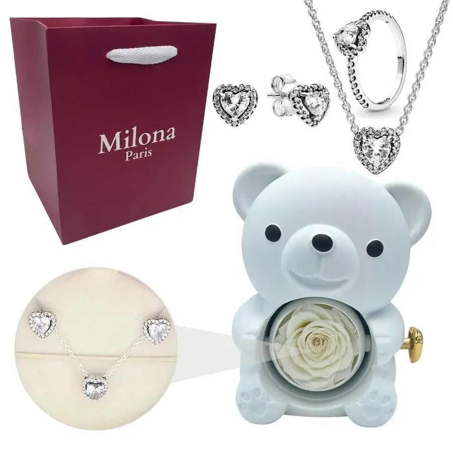 Ours Eternel Milona™ & Collier Coeur Eternel