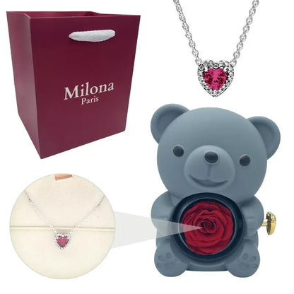 Milona™ Eternal Bear & Eternal Heart Necklace