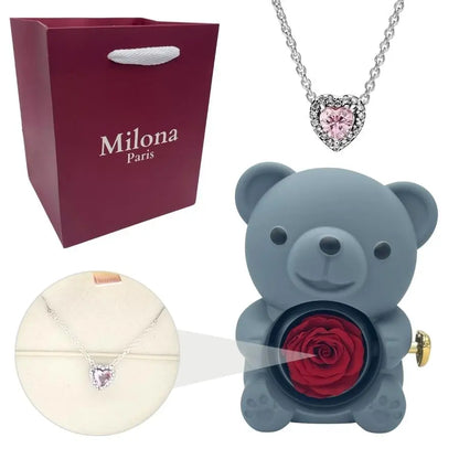 Milona™ Eternal Bear & Eternal Heart Necklace