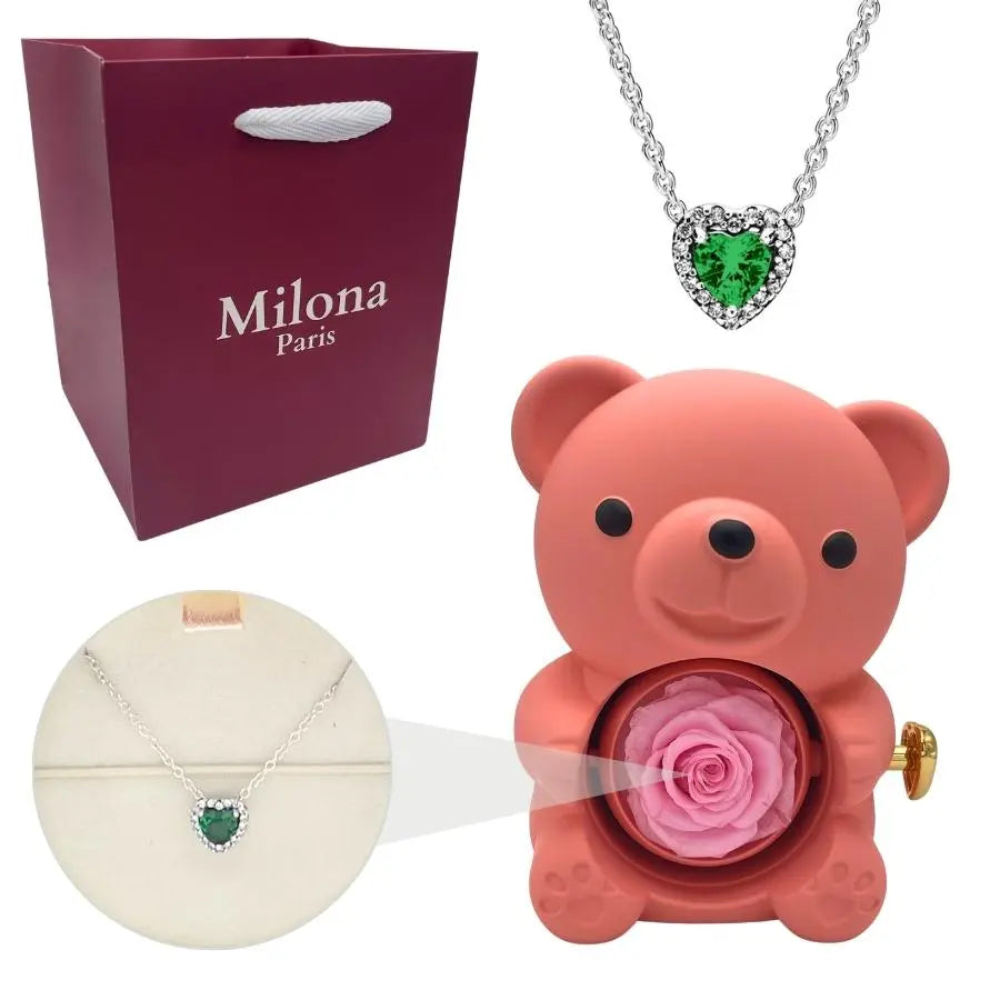 Milona™ Eternal Bear & Eternal Heart Necklace