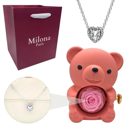 Milona™ Eternal Bear & Eternal Heart Necklace