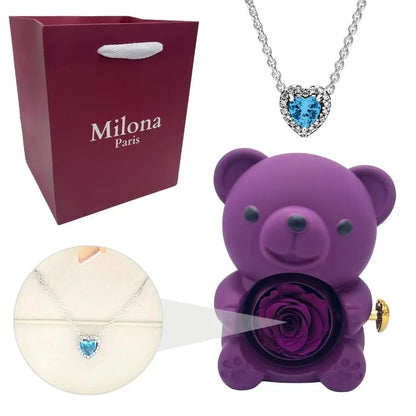 Ours Eternel Milona™ & Collier Coeur Eternel