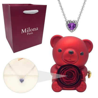 Ours Eternel Milona™ & Collier Coeur Eternel