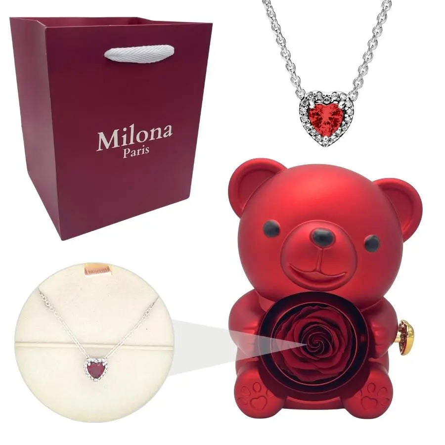 Milona™ Eternal Bear & Eternal Heart Necklace