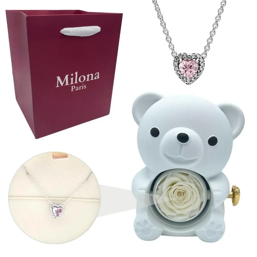 Ours Eternel Milona™ & Collier Coeur Eternel