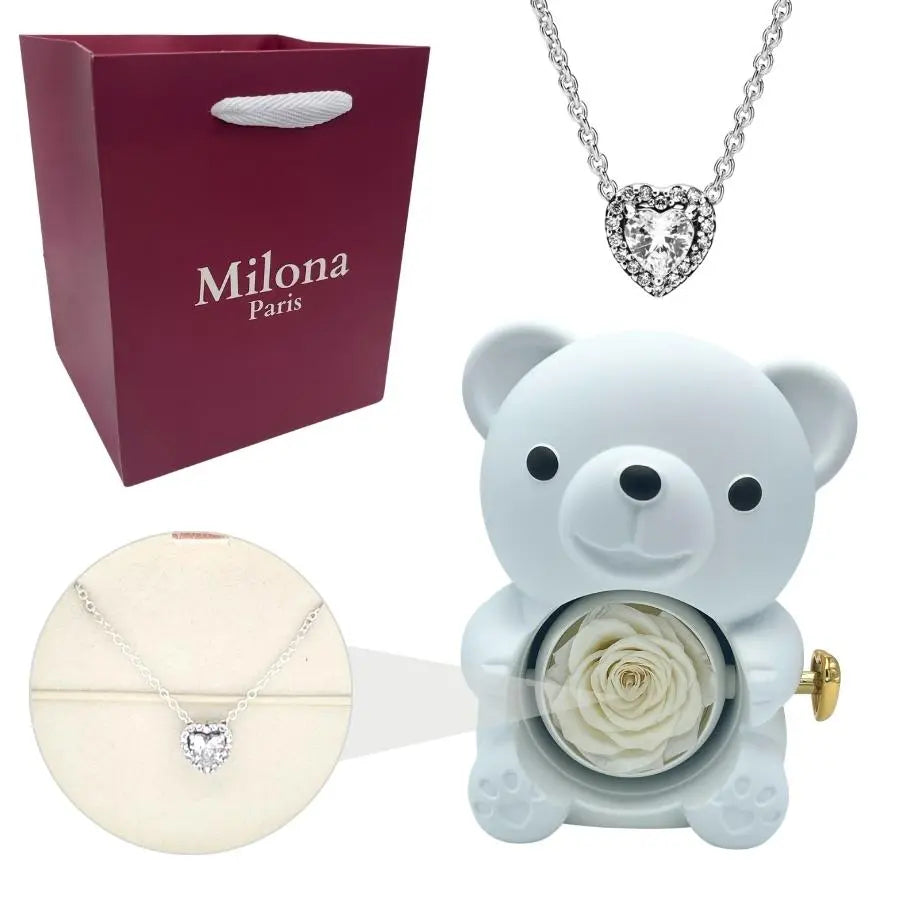 Ours Eternel Milona™ & Collier Coeur Eternel