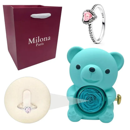 Ours Eternel Milona™ & Bague Coeur Eternel