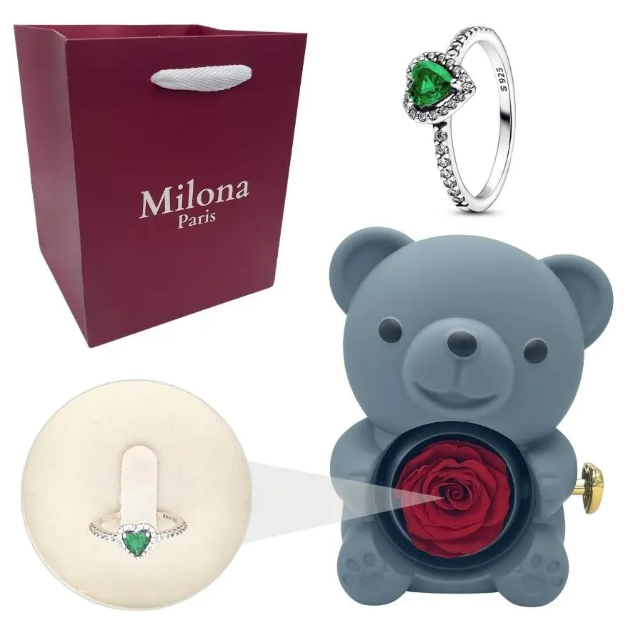 Milona™ Eeuwige Beer & Eeuwig Hart Ring