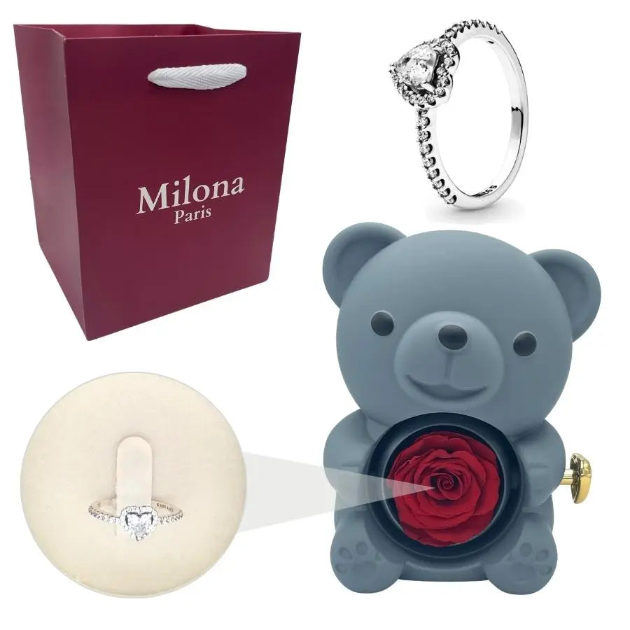 Milona™ Eternal Bear & Eternal Heart Ring