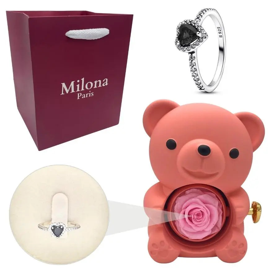 Ours Eternel Milona™ & Bague Coeur Eternel