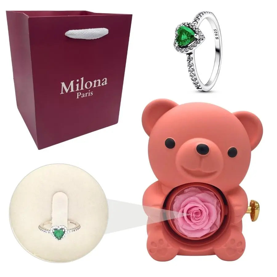 Ours Eternel Milona™ & Bague Coeur Eternel