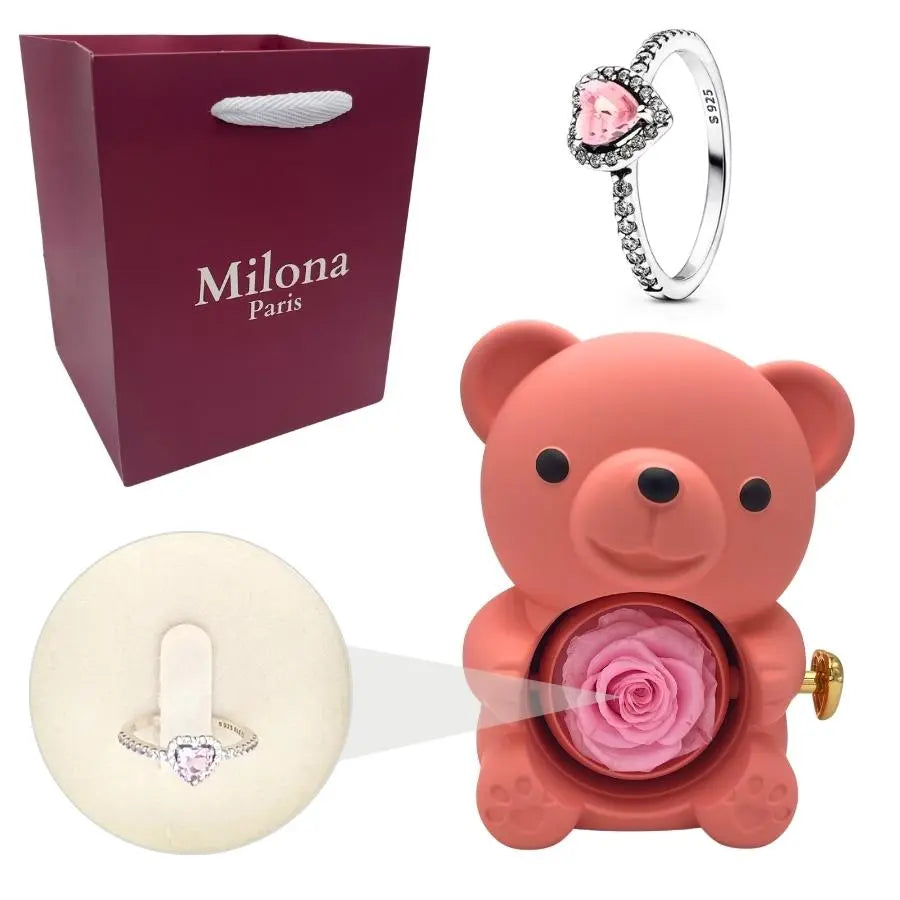 Milona™ Eternal Bear & Eternal Heart Ring