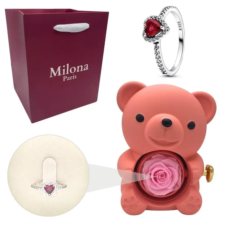 Milona™ Eeuwige Beer & Eeuwig Hart Ring