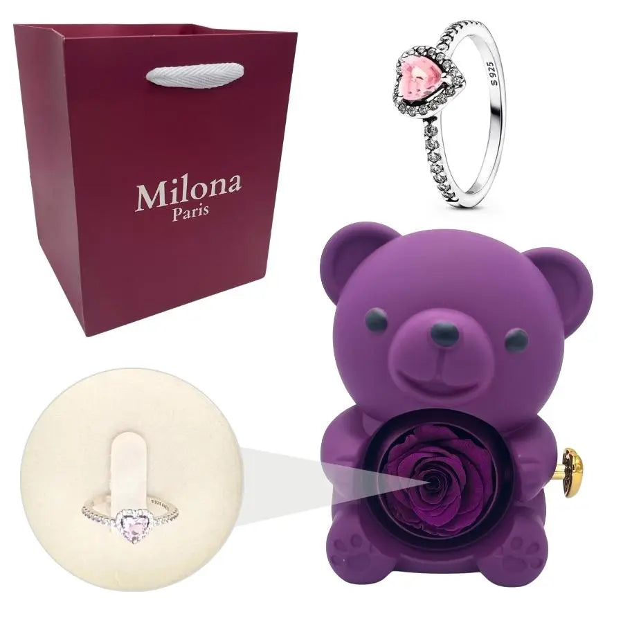 Milona™ Eeuwige Beer & Eeuwig Hart Ring