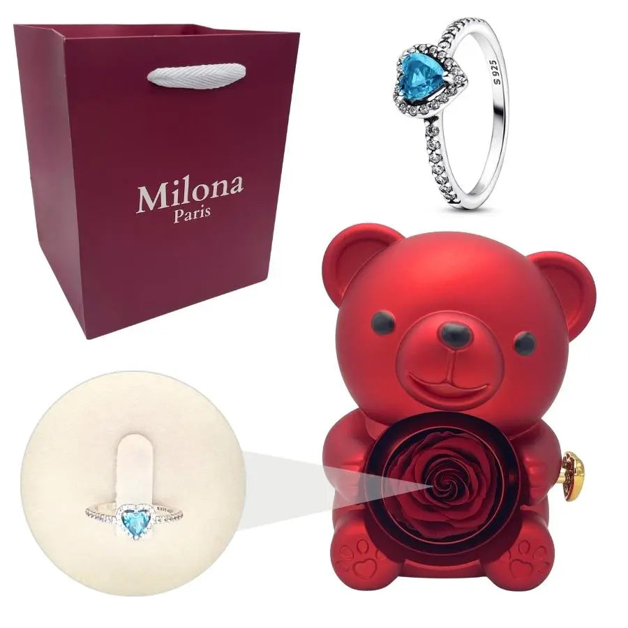 Ours Eternel Milona™ & Bague Coeur Eternel