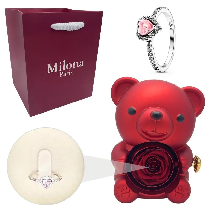 Milona™ Eternal Bear & Eternal Heart Ring