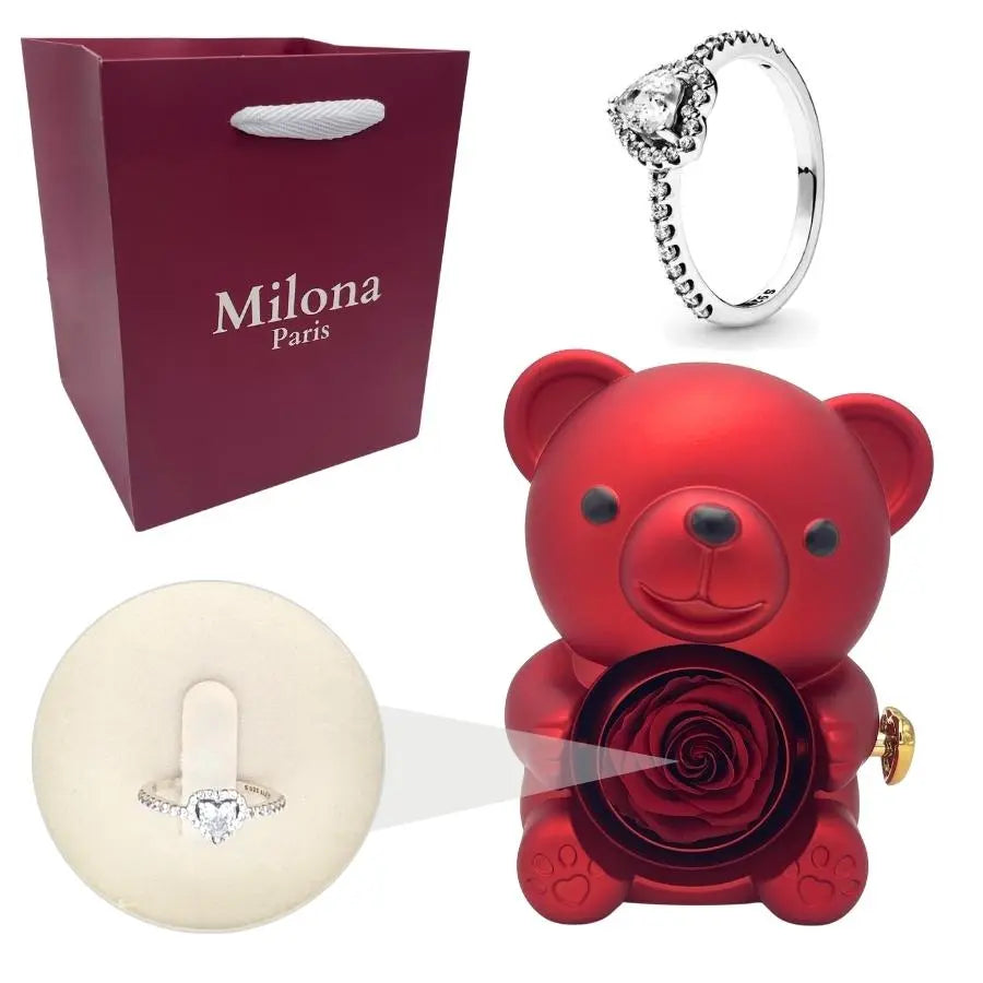 Ours Eternel Milona™ & Bague Coeur Eternel