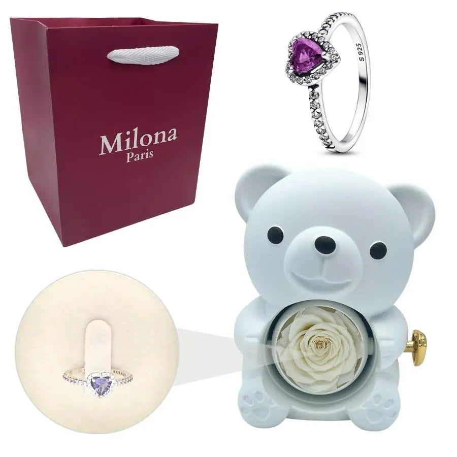 Milona™ Eternal Bear & Eternal Heart Ring