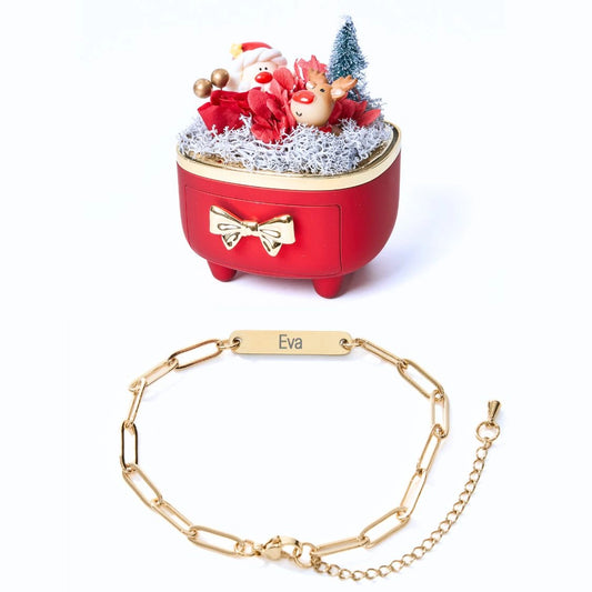 Caja Navidad Eterno & Pulsera Personalizada Mira
