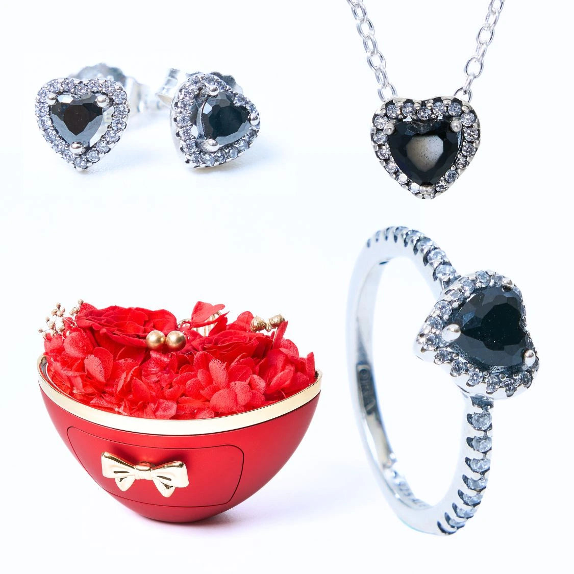 Ewige Treue Box & Schwarzes Ewiges Herz-Set