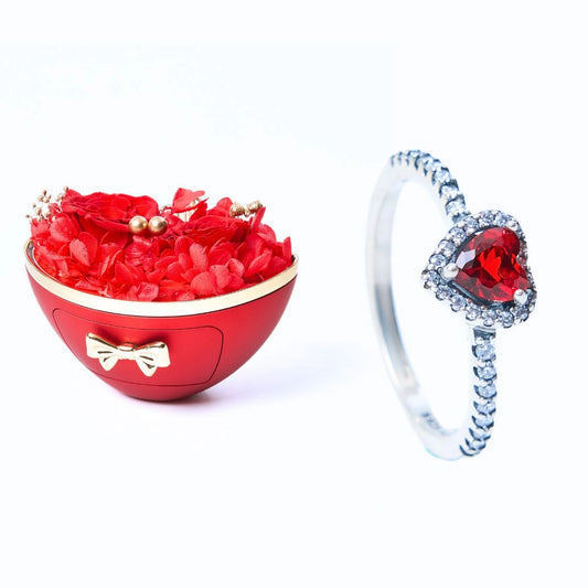 Coffret Fidélité Éternelle et Bague Cœur Éternel