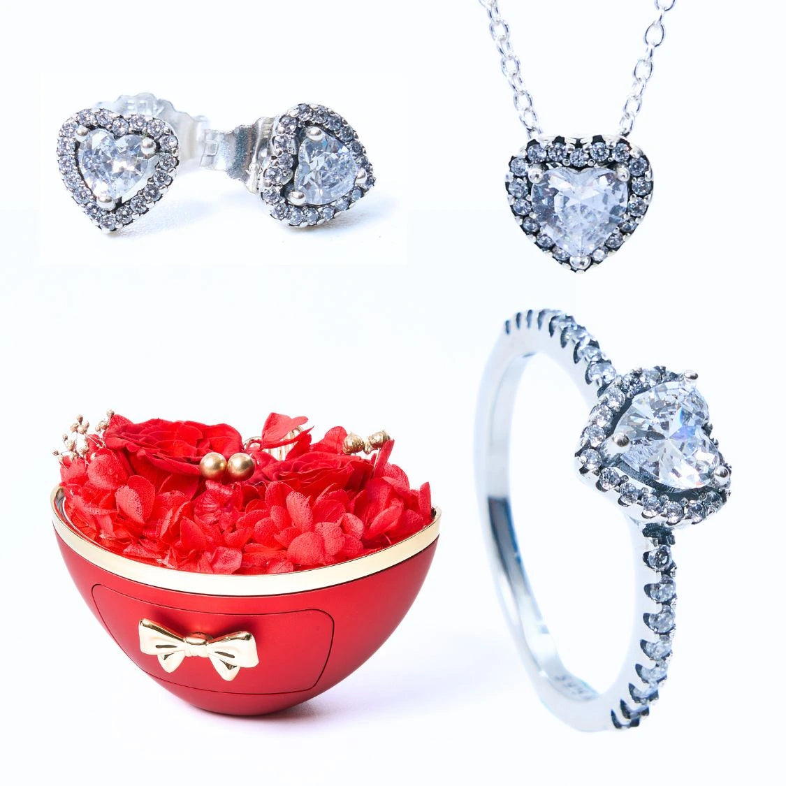 Eternal Fidelity Box & White Eternal Heart Set