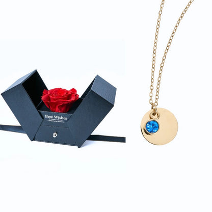 Caja Regalo Eterno y Collar Disco Personalizado