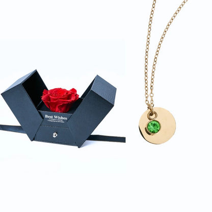 Caja Regalo Eterno y Collar Disco Personalizado
