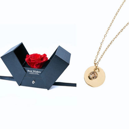 Caja Regalo Eterno y Collar Disco Personalizado